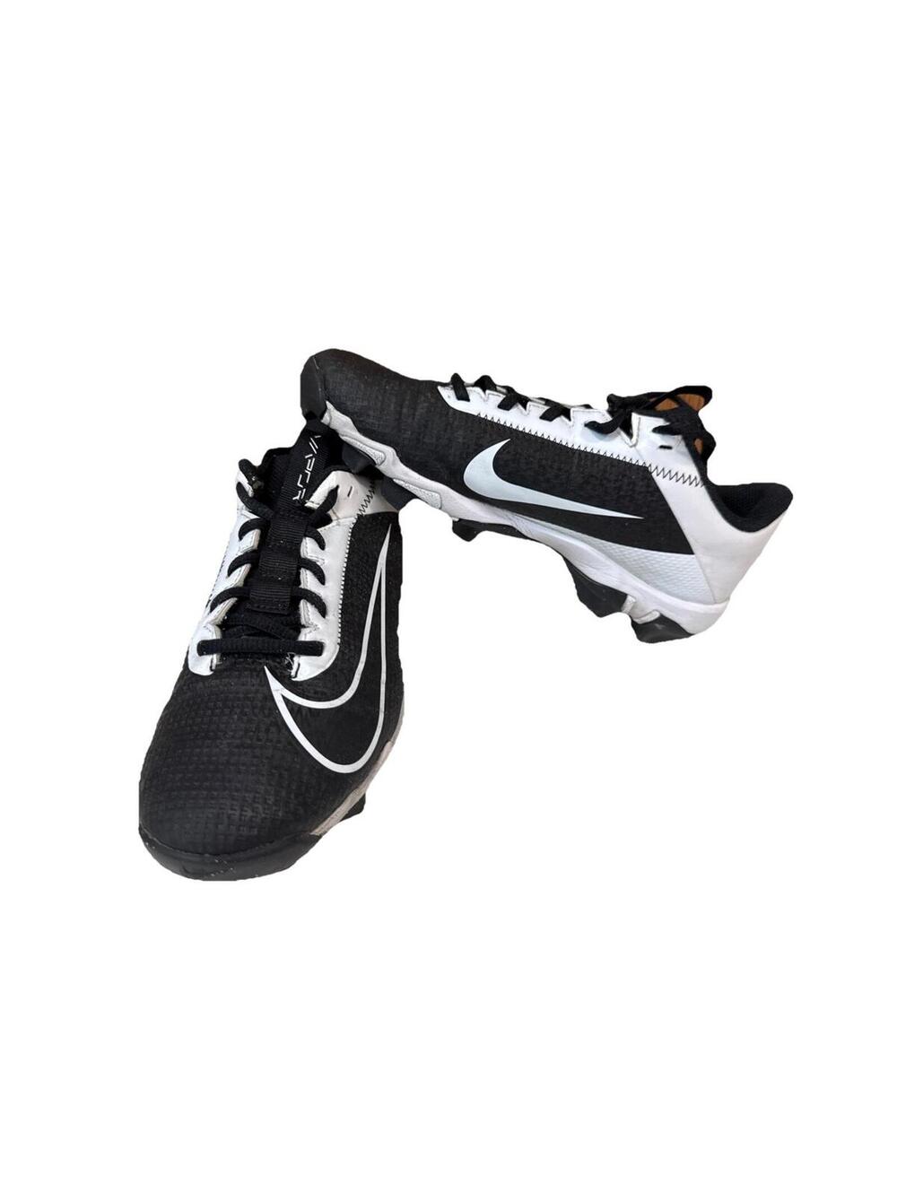 Nike Vapor Edge Shark 2 Size 5.5y Black & White Football Cleats DH5089-001